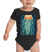 Jellyfish Artwork Ocean Baby Bodysuit | Artistshot