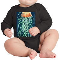 Jellyfish Artwork Ocean Long Sleeve Baby Bodysuit | Artistshot