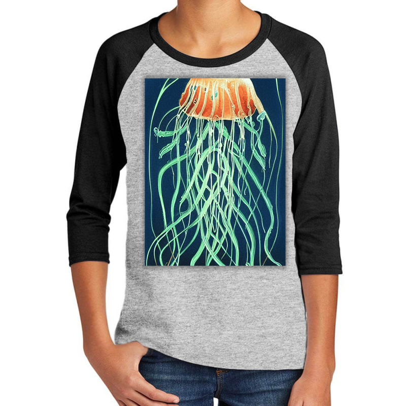 Jellyfish Artwork Ocean Youth 3/4 Sleeve | Artistshot