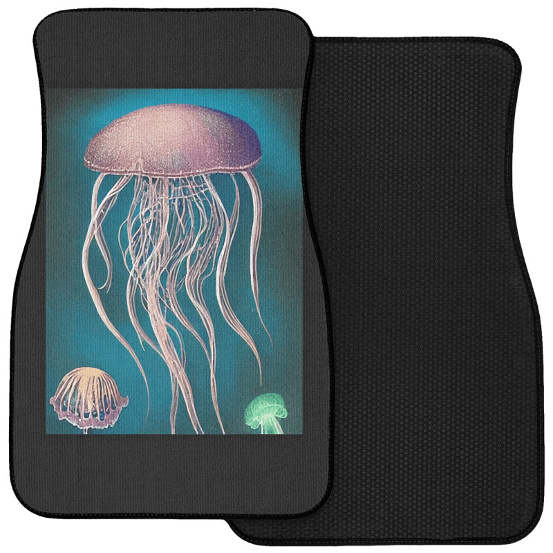 Jellyfish Artwork Beach Front Car Mat | Artistshot