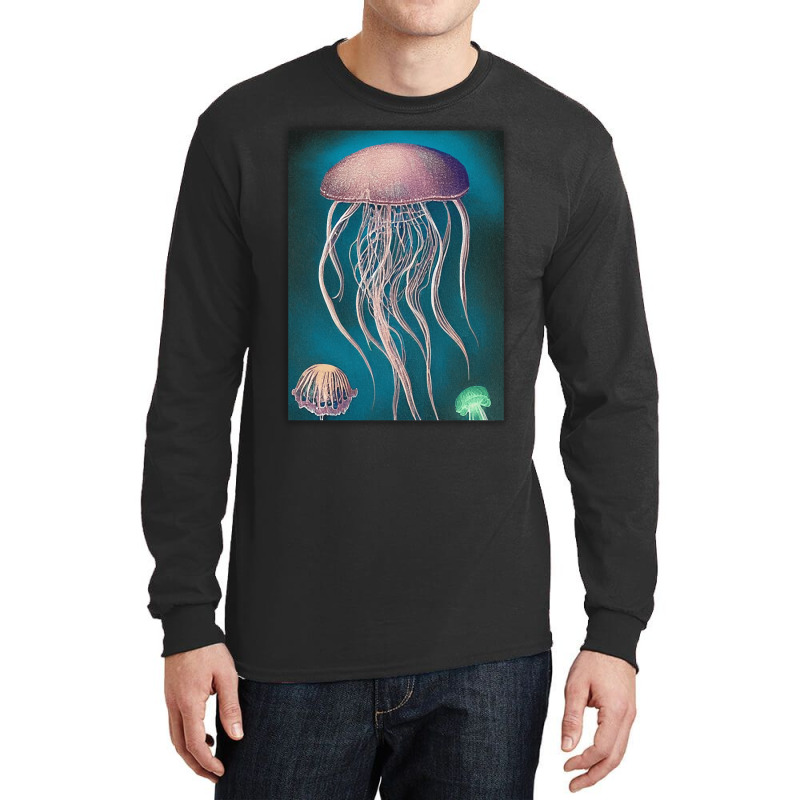 Jellyfish Artwork Beach Long Sleeve Shirts | Artistshot