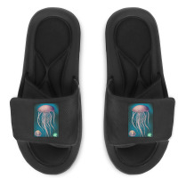 Jellyfish Artwork Beach Slide Sandal | Artistshot