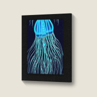 Jellyfish Artwork Sea Portrait Canvas Print | Artistshot