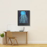 Jellyfish Artwork Sea Portrait Canvas Print | Artistshot