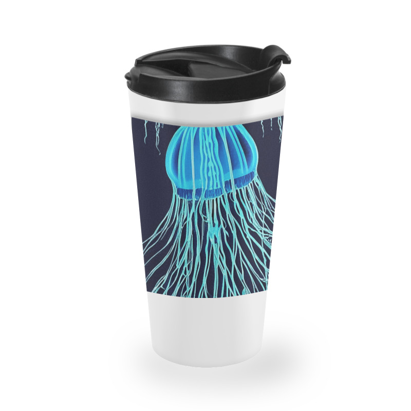 Jellyfish Artwork Sea Travel Mug | Artistshot