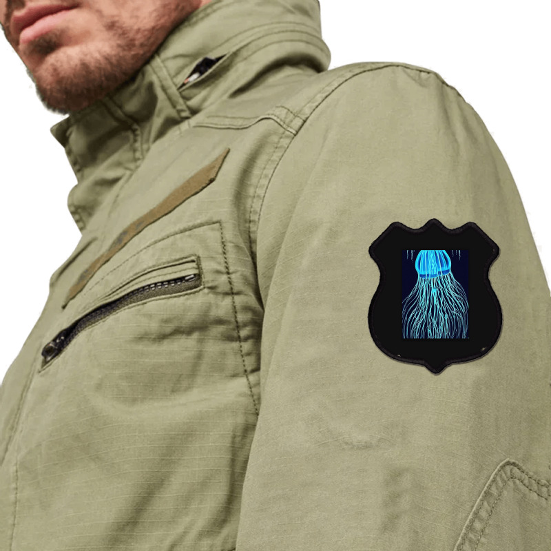 Jellyfish Artwork Sea Shield Patch | Artistshot