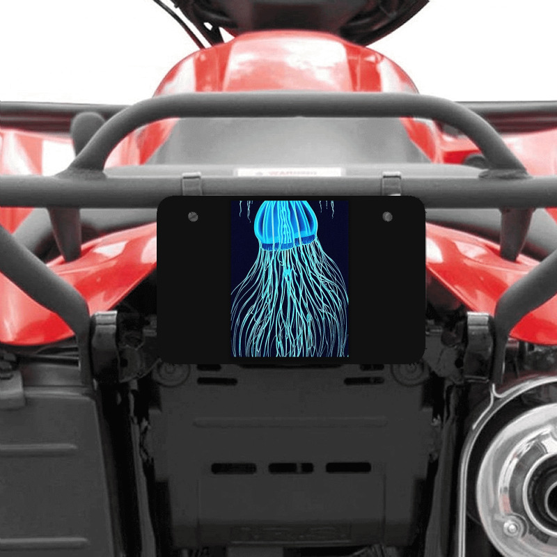 Jellyfish Artwork Sea Atv License Plate | Artistshot