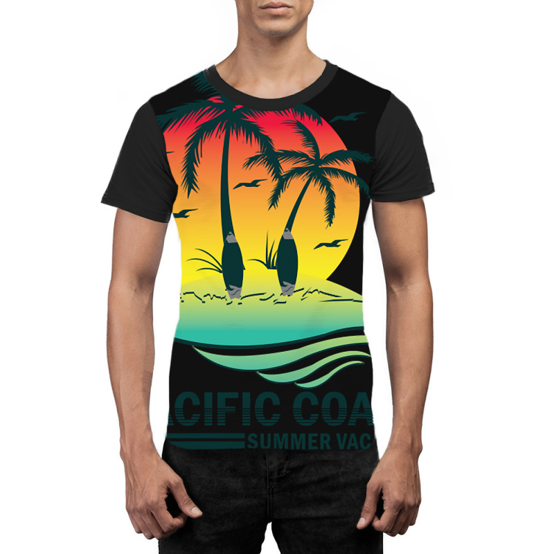 Pacific Coast Graphic T-shirt | Artistshot