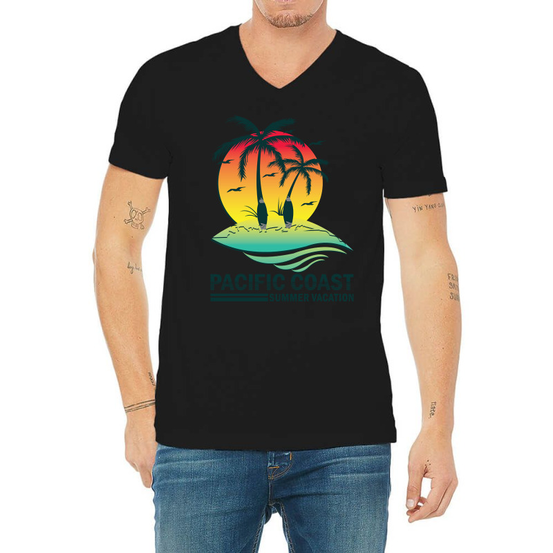 Pacific Coast V-neck Tee | Artistshot