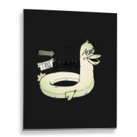 Good Life Saver Quack Yellow Duck Sunglasses Metal Print Vertical | Artistshot