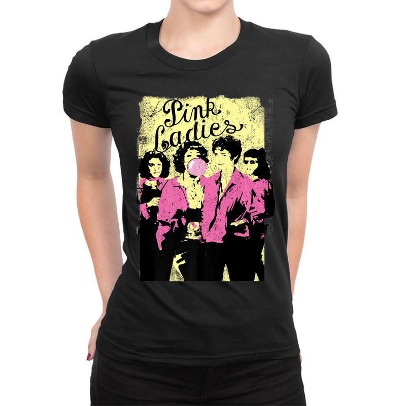 Grease Pink Ladies Ladies Fitted T-Shirt by yumgaugeteuda | Artistshot