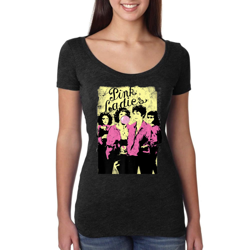 Grease Pink Ladies Women's Triblend Scoop T-shirt by yumgaugeteuda | Artistshot