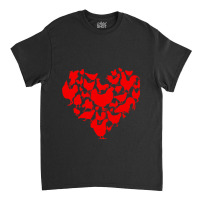 Funny Chicken Heart Valentine Gift Chicken Lover Classic T-shirt | Artistshot