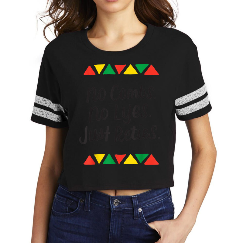 Morena Afro Latina Proud Black Spanish American Culture Scorecard Crop Tee by LINDAUDSON | Artistshot