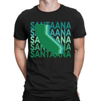 Santa Ana California Green Repeat T-shirt | Artistshot