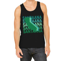 Santa Ana California Green Repeat Tank Top | Artistshot