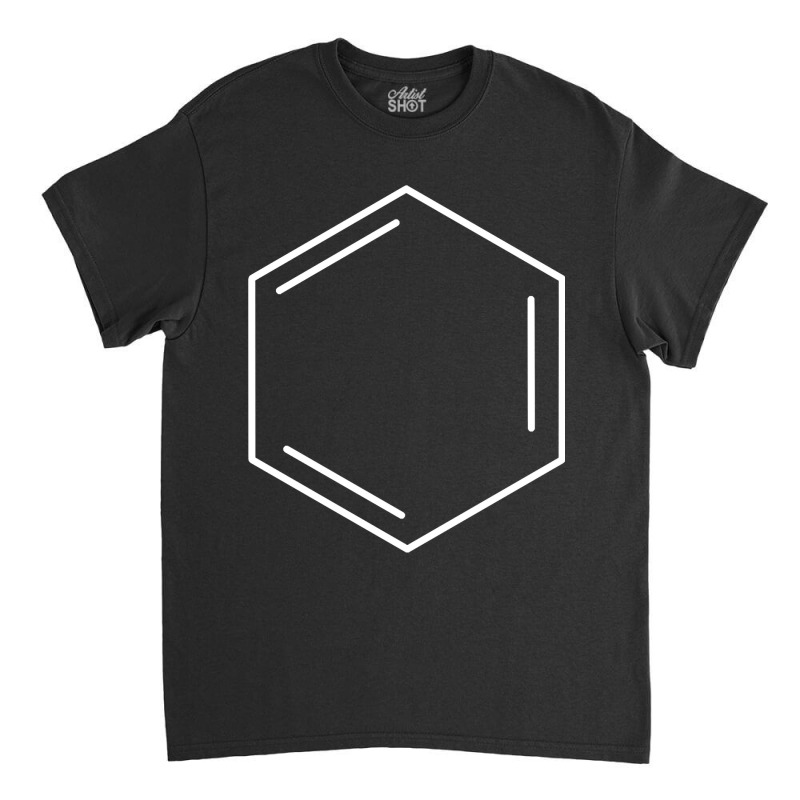 Benzene Hydrocarbon Ring White Classic T-shirt by Crews Micki | Artistshot