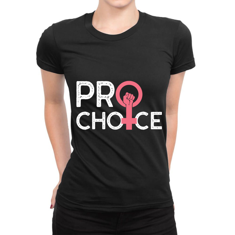 Pro Choice (2) Ladies Fitted T-Shirt by declangreenwood | Artistshot