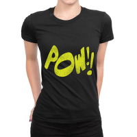 Bat Fight - Pow! Ladies Fitted T-shirt | Artistshot