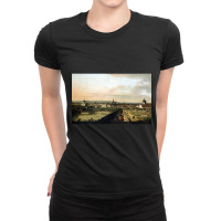 Bernardo Bellotto, Canaletto Vienna Viewed From The Belvedere Palace Ladies Fitted T-shirt | Artistshot