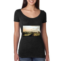 Bernardo Bellotto, Canaletto Vienna Viewed From The Belvedere Palace Women's Triblend Scoop T-shirt | Artistshot