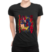 Miss Fury And Black Cat Ladies Fitted T-shirt | Artistshot