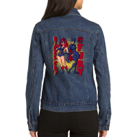 Miss Fury And Black Cat Ladies Denim Jacket | Artistshot