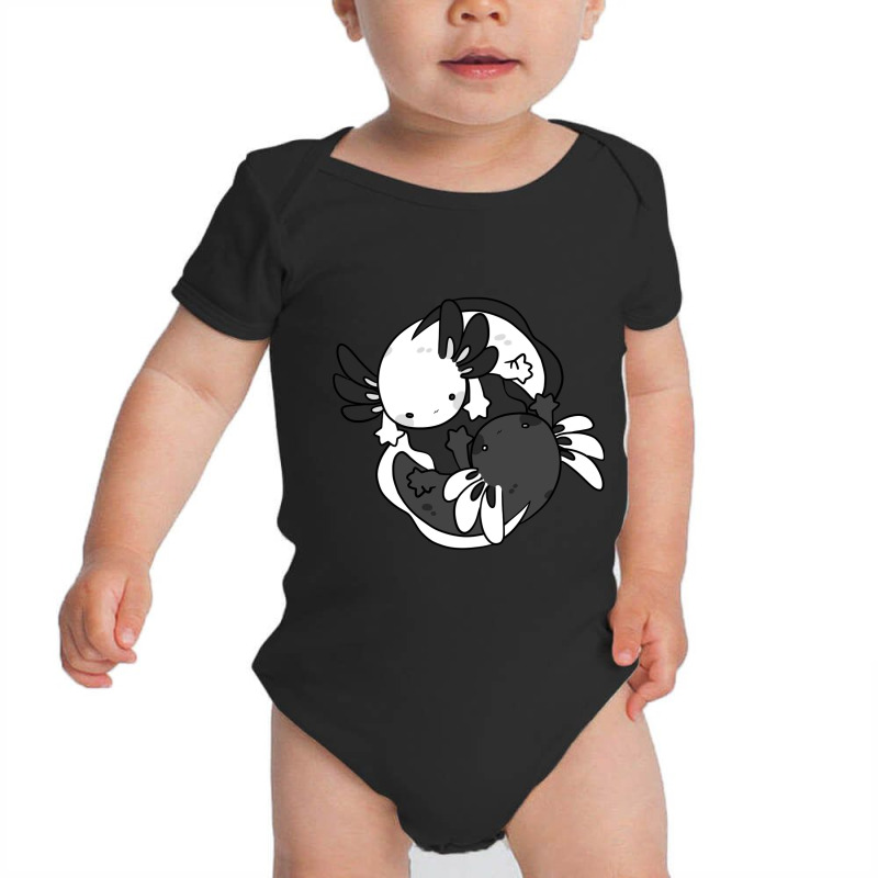 Axolotl Yin-yang Baby Bodysuit by Min05 | Artistshot