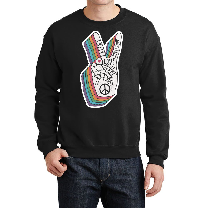 Peace Works Crewneck Sweatshirt by Sizemore Adame | Artistshot