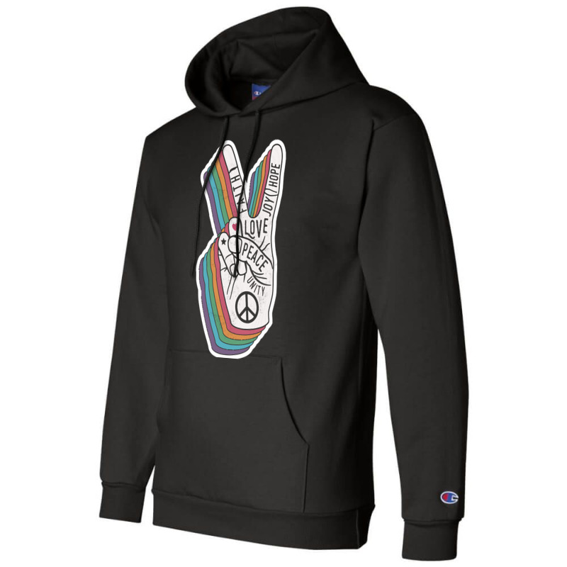 Peace Works Champion Hoodie by Sizemore Adame | Artistshot