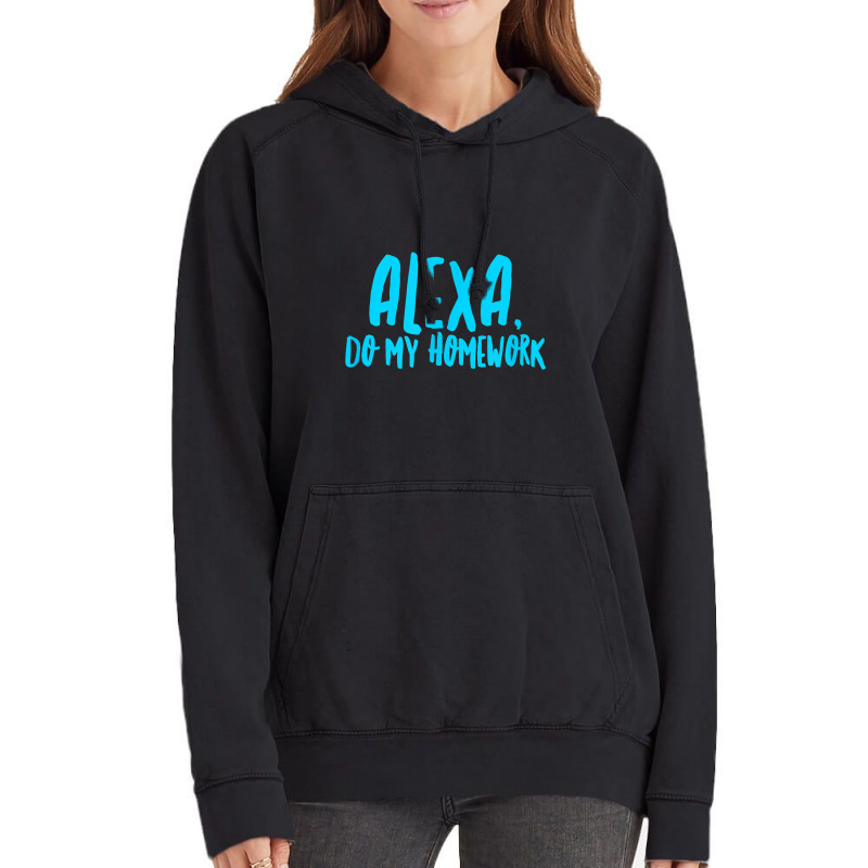 Alexa Do My Homework Funny Joke Kids Youth Vintage Hoodie by HANANELArtist | Artistshot