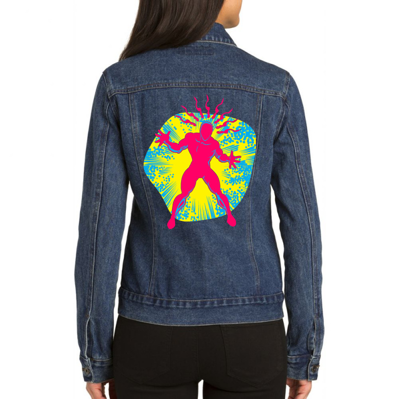 My Pop Art Sense Is Tingling Ladies Denim Jacket by Milne Charlton | Artistshot