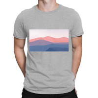 Blue And Pink Mountain T-shirt | Artistshot