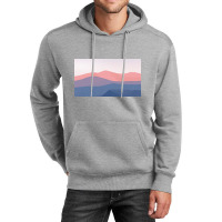 Blue And Pink Mountain Unisex Hoodie | Artistshot