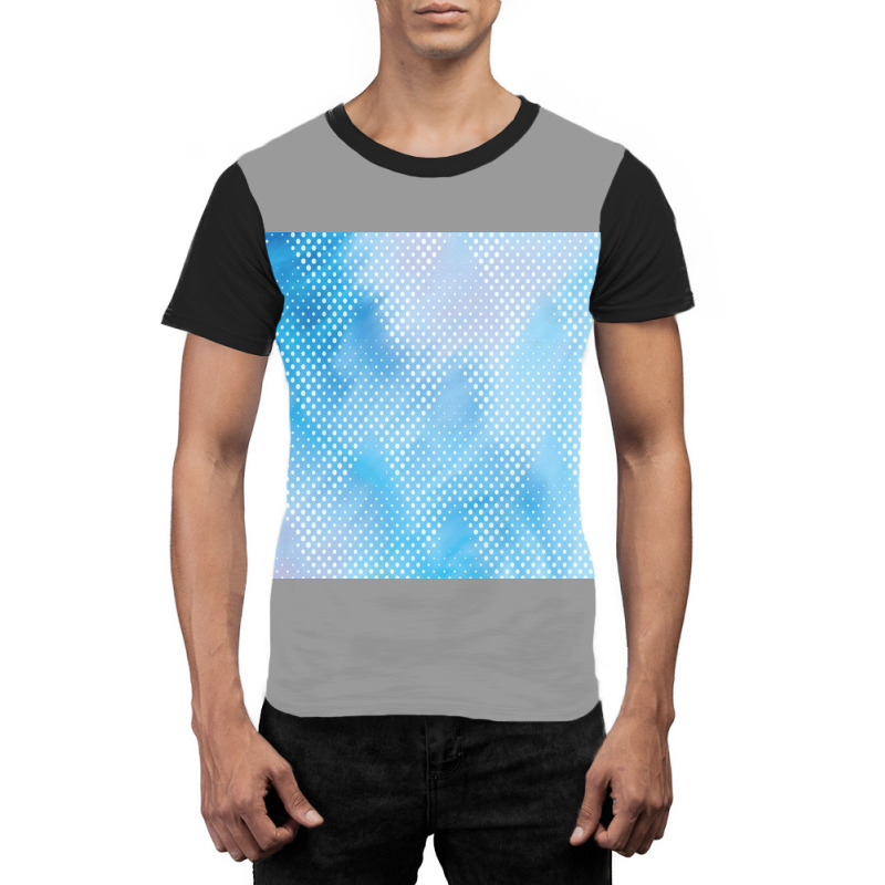 Blue And Pink Halftone Graphic T-shirt by ElaineABernard | Artistshot