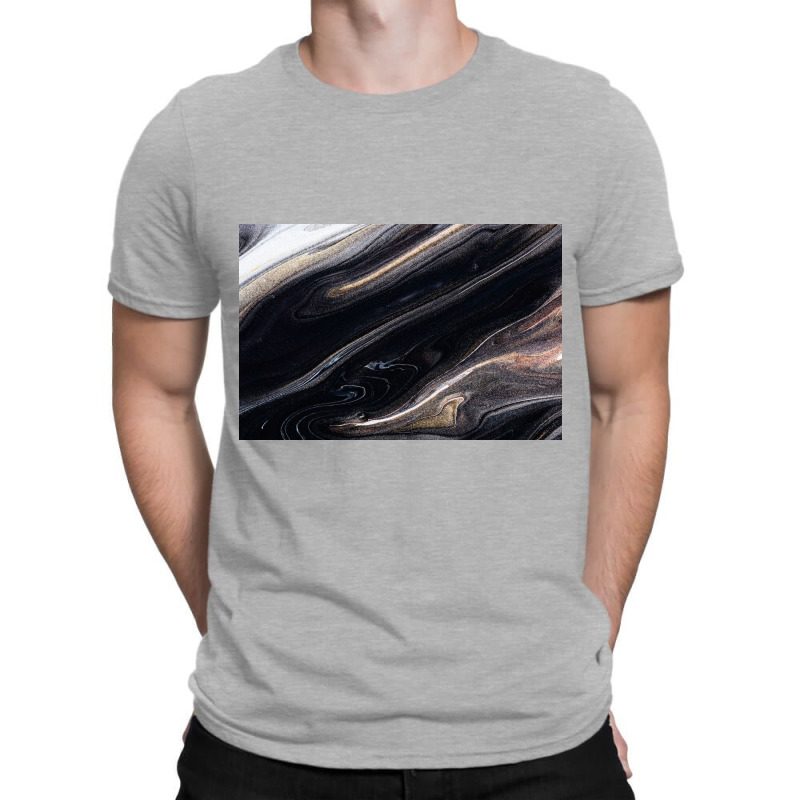 Black Liquid T-Shirt by ElaineABernard | Artistshot