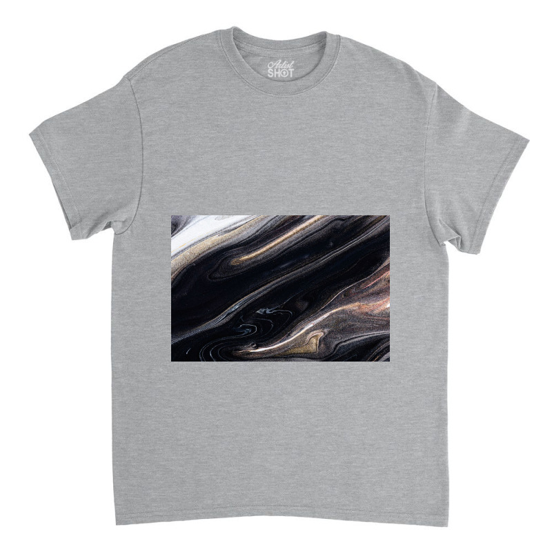 Black Liquid Classic T-shirt by ElaineABernard | Artistshot