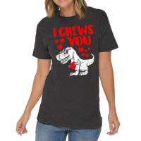 I Chews You Trex Dino Cute Baby Boy Valentines Day Gift Vintage T-shirt | Artistshot