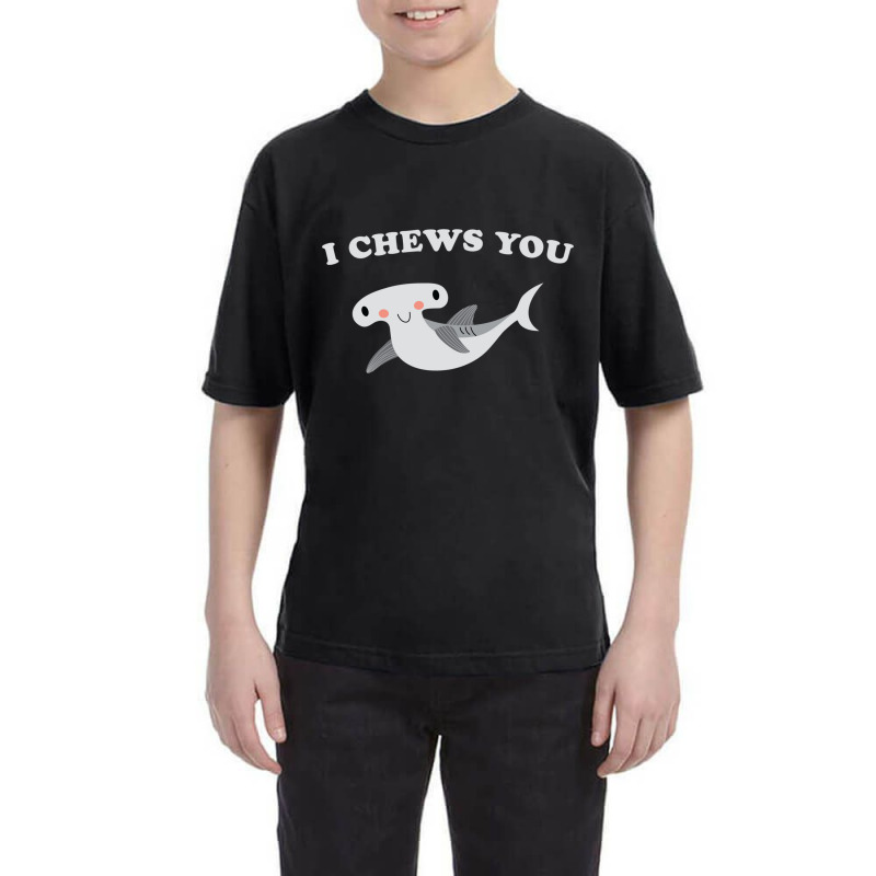 I Chews You Valentines Day Shark Youth Tee | Artistshot