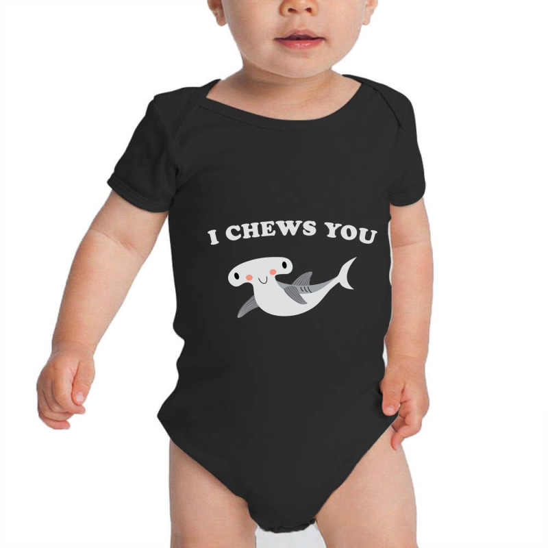 I Chews You Valentines Day Shark Baby Bodysuit | Artistshot