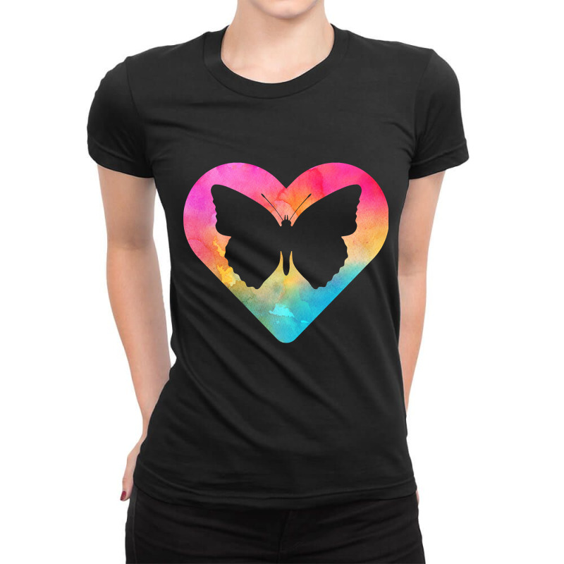 Butterfly Gift For Girls And Women Ladies Fitted T-Shirt by oatesorlandoi9eepf | Artistshot