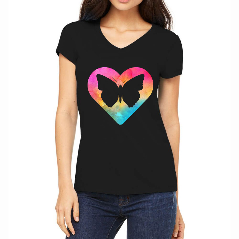 Butterfly Gift For Girls And Women Women's V-Neck T-Shirt by oatesorlandoi9eepf | Artistshot