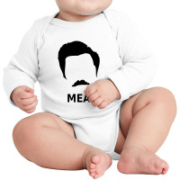 Ron Swanson Meat Parks And Recreations Long Sleeve Baby Bodysuit | Artistshot