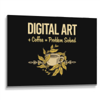 Problem Solved Coffee Digital Art Arts Metal Print Horizontal | Artistshot