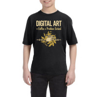 Problem Solved Coffee Digital Art Arts Youth Tee | Artistshot