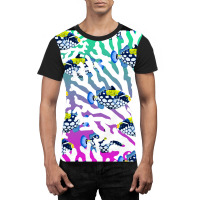 Clown Triggerfish Group (balistoides) With Colorful Pattern - Coral Re Graphic T-shirt | Artistshot