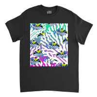 Clown Triggerfish Group (balistoides) With Colorful Pattern - Coral Re Classic T-shirt | Artistshot