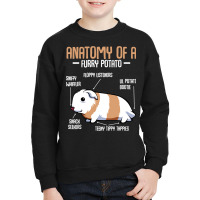 Anatomy Of A Furry Potato Guinea Pig Household Pet Animal Youth Sweatshirt | Artistshot