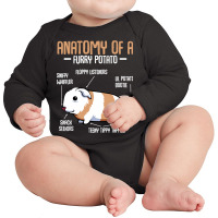 Anatomy Of A Furry Potato Guinea Pig Household Pet Animal Long Sleeve Baby Bodysuit | Artistshot