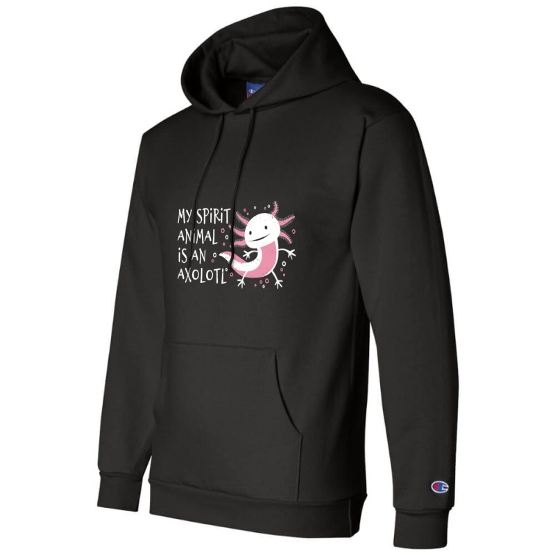 Cute Amphibian - My Spirit Animal Is An Axolotl-r7npy Champion Hoodie by Min08 | Artistshot